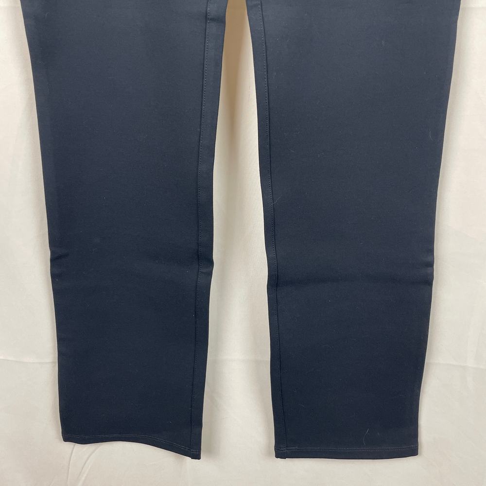 Quince Women's Ultra-Stretch Ponte Straight Leg Pant 30" Inseam Navy Blue Size S - Picture 3 of 9